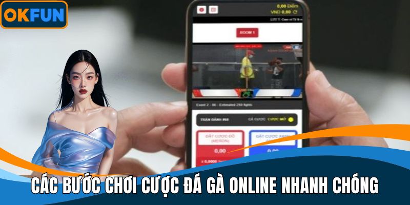Các bước chơi cược đá gà online nhanh chóng