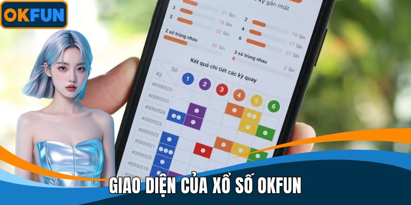 Giao diện của xổ số OKFUN